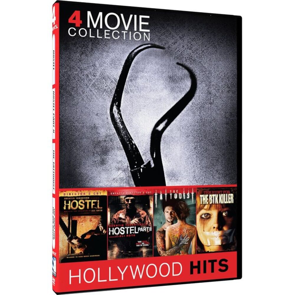 4 Movies: Hostel, Hostel Part 2,The Tattooist, The Hunt for the BTK Killer DVD